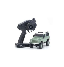 KYOSHO KYO32527GR MINI-Z 4X4 READYSET LAND ROVER DEFENDER 90: GRASMERE GREEN / ALASKA WHITE