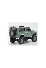KYOSHO KYO32527GR MINI-Z 4X4 READYSET LAND ROVER DEFENDER 90: GRASMERE GREEN / ALASKA WHITE