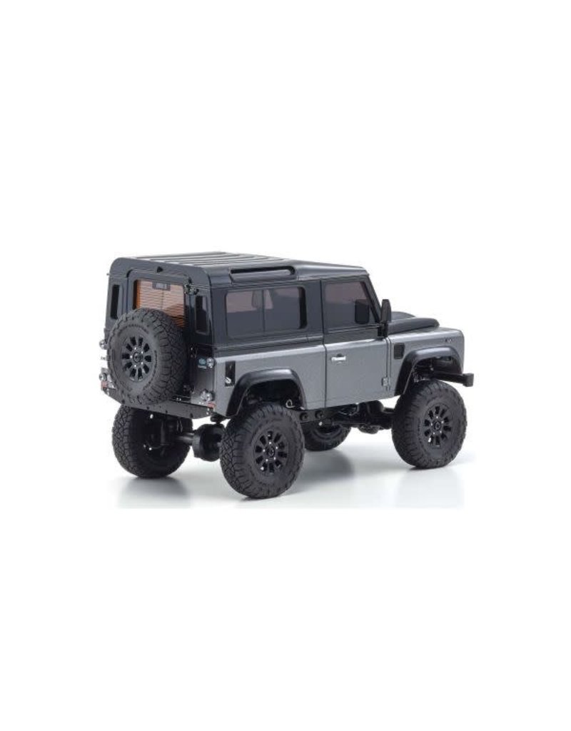 KYOSHO KYO32526GM MINI-Z 4X4 READYSET LAND ROVER DEFENDER 90 AUTOBIOGRAPHY: CORRIS GRAY / SANTORINI BLACK