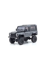 KYOSHO KYO32526GM MINI-Z 4X4 READYSET LAND ROVER DEFENDER 90 AUTOBIOGRAPHY: CORRIS GRAY / SANTORINI BLACK