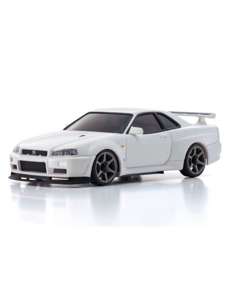 KYOSHO KYO32629W MIN-Z AWD MA-020 READYSET NISSAN SKYLINE GT-R R34 V.SPEC II NUR: WHITE