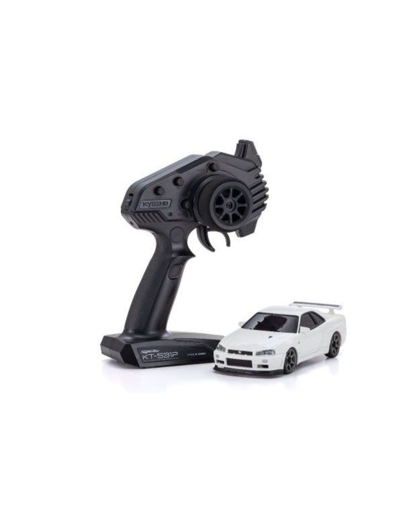 KYOSHO KYO32629W MIN-Z AWD MA-020 READYSET NISSAN SKYLINE GT-R R34 V.SPEC II NUR: WHITE