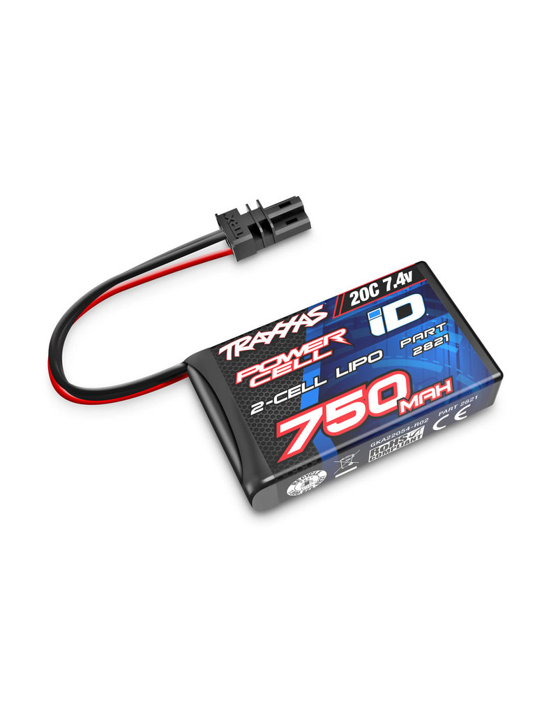 TRAXXAS TRA2821 2S LIPO 7.4V 750MAH 20C BATTERY: ID
