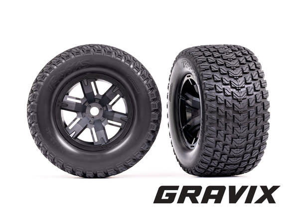 TRA7877 T&W X-MAXX BLK WHL/MAXX TIRE