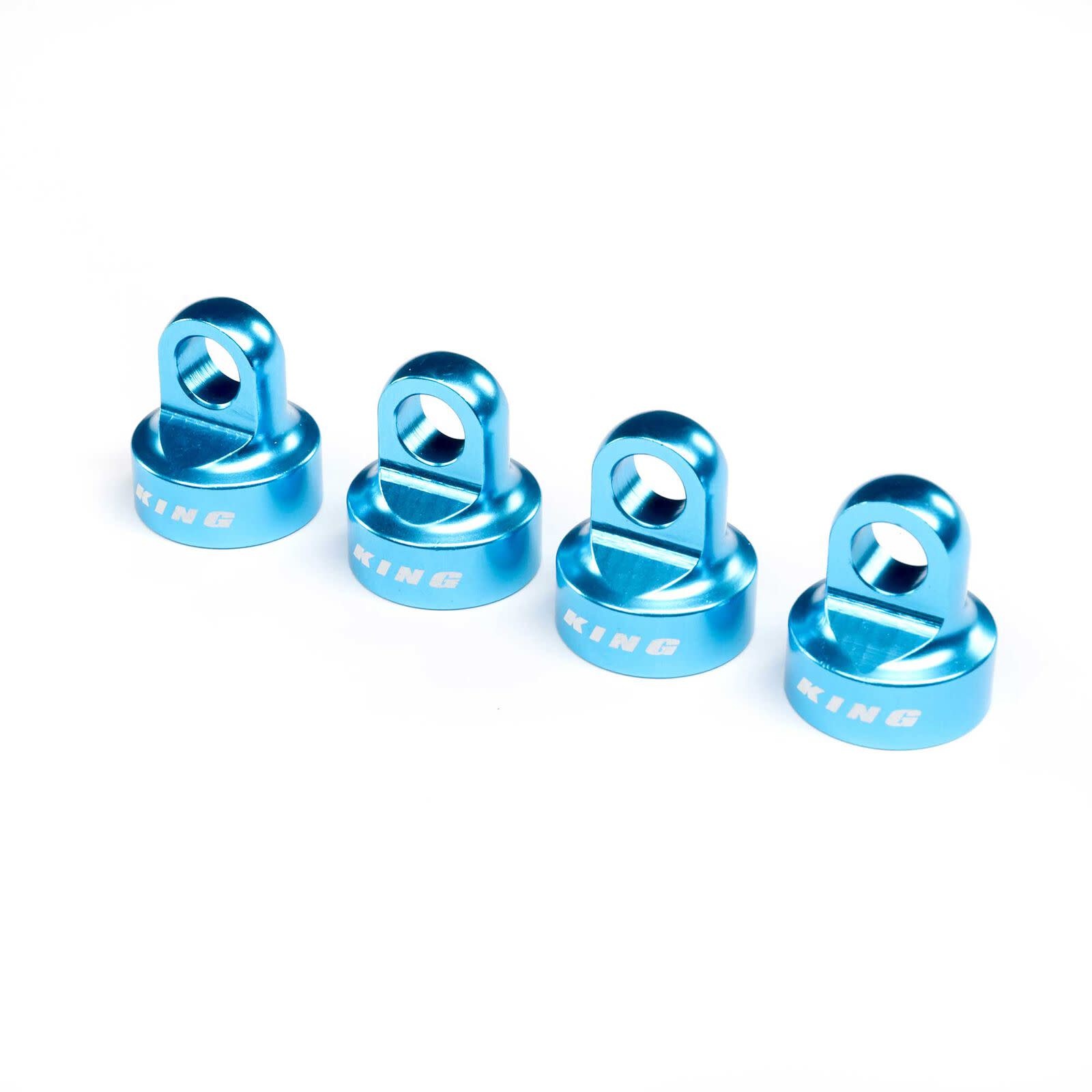 LOS253031 SHOCK CAP SET ALUMINUM KING BLUE SBR 2.0