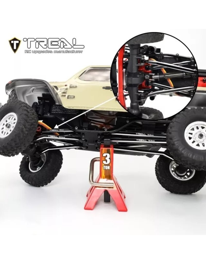 TREAL TRLX003H31WLT SCX24 HIGH CLEARENCE LINKS FOR GLADIATOR BLACK