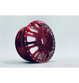 CEN RACING CEGCKD0653 KG1 DUEL FRONT WHEELS ALUMINUM RED