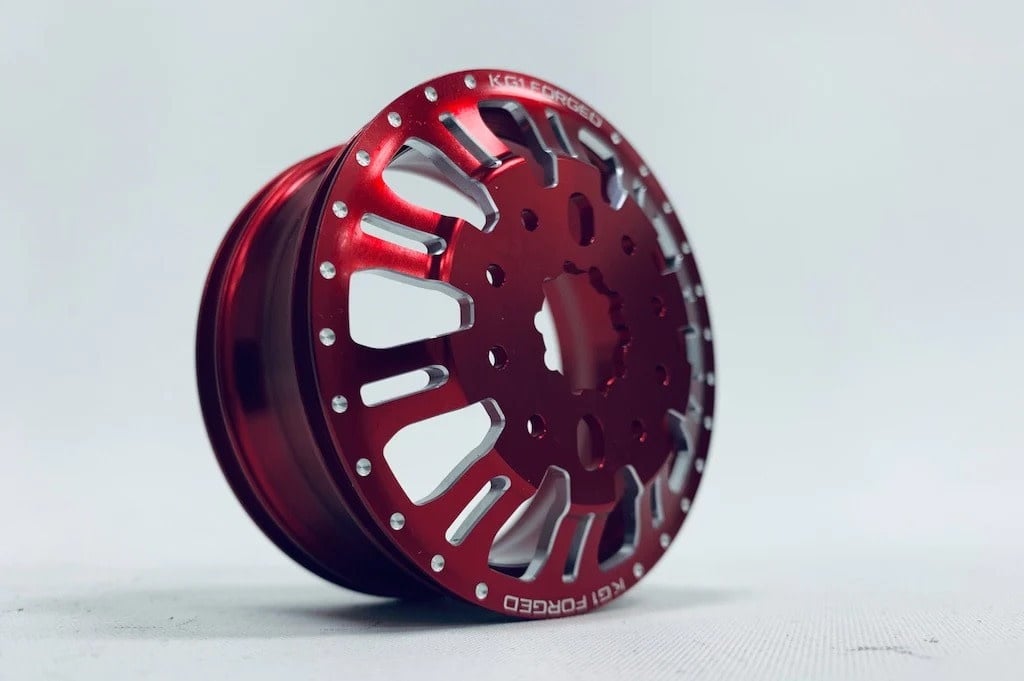 CEGCKD0653 KG1 DUEL FRONT WHEELS ALUMINUM RED