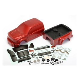 CEN RACING CEGCD0904 FORD F-450 V2 COMPLETE BODY SET W/KG1 DECALS (CANDY APPLE RED) (447MM WHEELBASE)