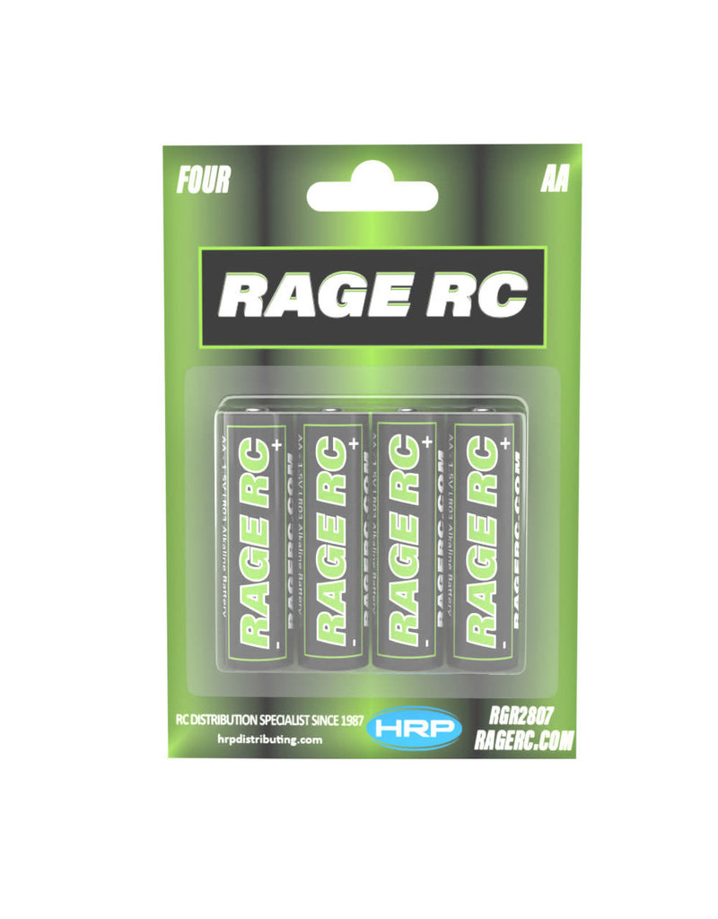 RAGE RC RGR2807 AA ALKALINE BATTERIES (4)