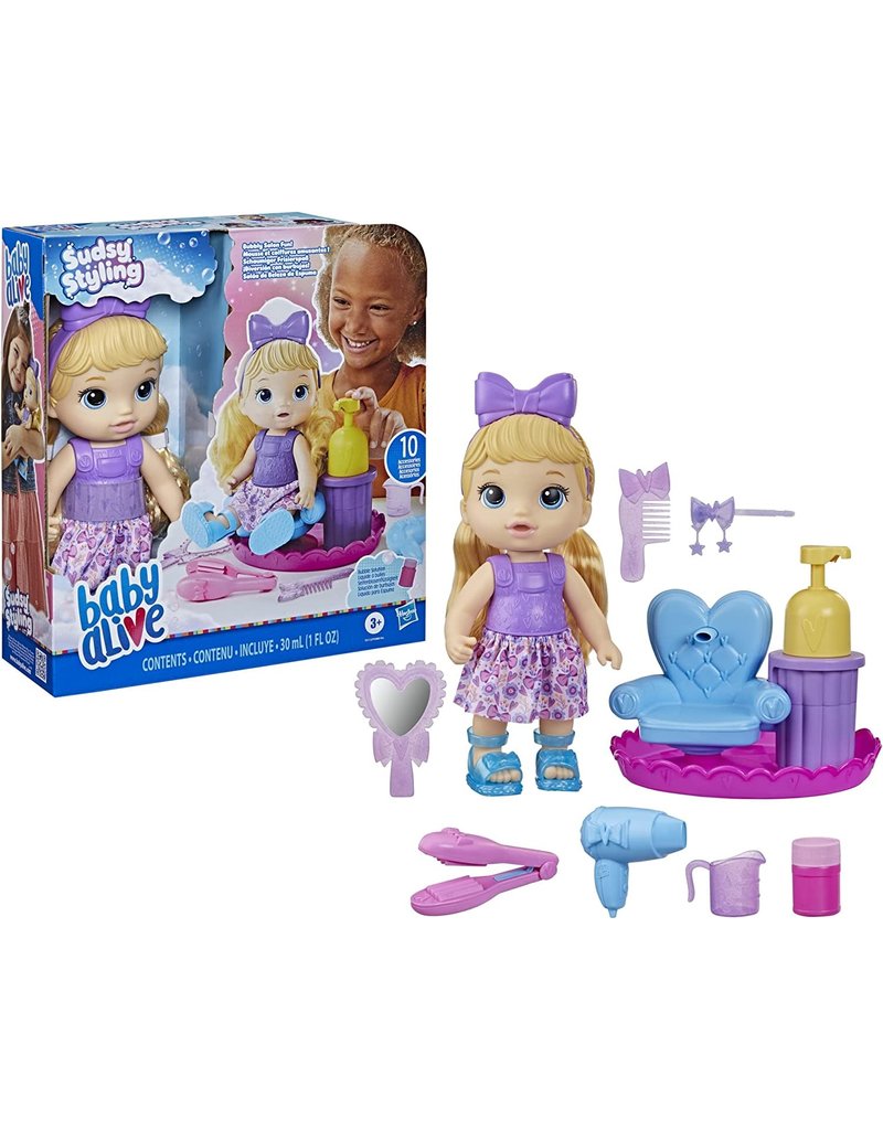 BABY ALIVE HAS F5088/F5112 BABY ALIVE SUDSY STYLING: BLONDE HAIR