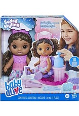 BABY ALIVE HAS F5088/F6147 BABY ALIVE SUDSY STYLING: BLACK HAIR