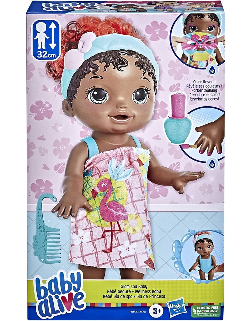 BABY ALIVE HAS F3547/E3566 BABY ALIVE GLAM SPA BABY: FLAMINGO