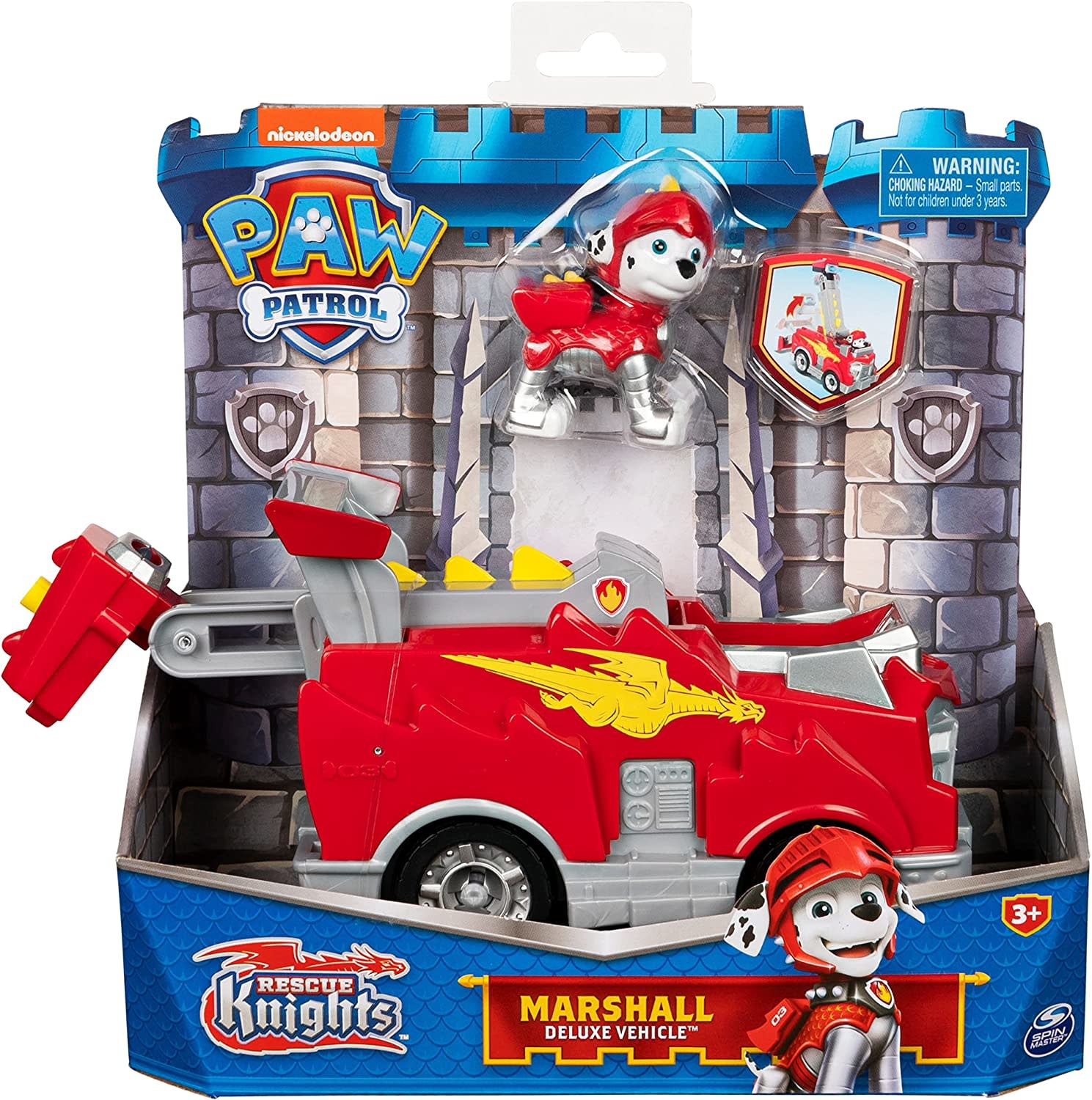 SPNM6063585/20135918 PAW PATROL RESCUE KNIGHTS: MARSHALL DELUXE VEHICLE