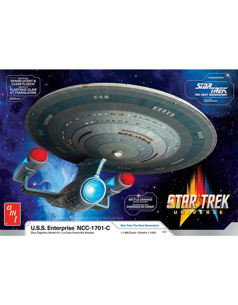 AMT AMT1332M 1/1400 STARTREK USS ENTERPRISE NCC-1701-C PLASTIC MODEL KIT
