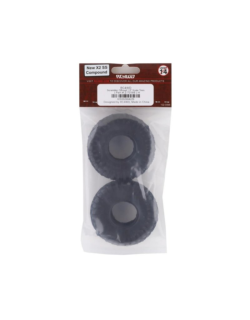 RC4WD RC4Z-T0146 SCRAMBLER OFFROAD 1.0" MICRO CRAWLER TIRES (2)