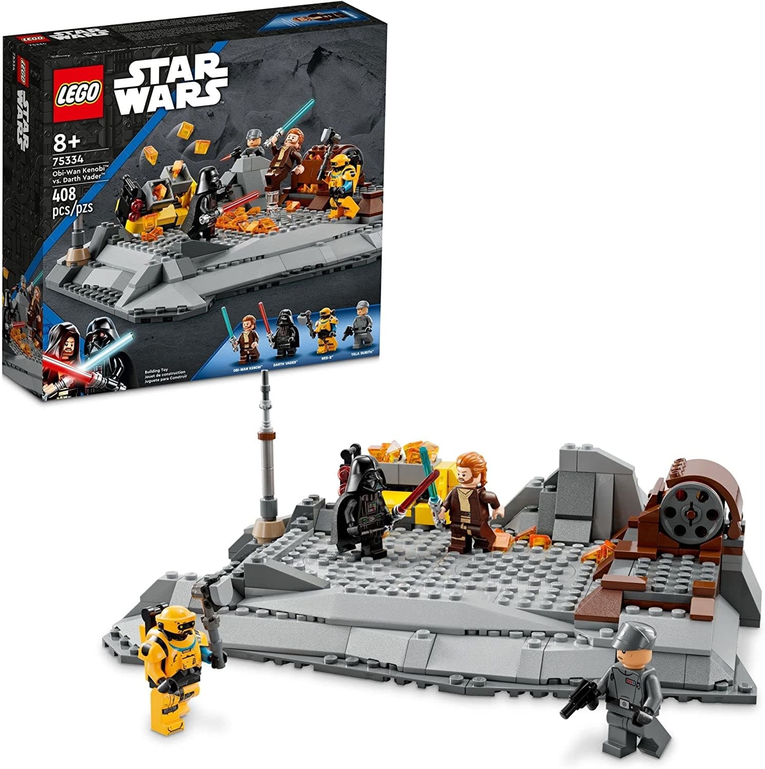 LEGO 75334 STAR WARS OBI-WAN KENOBI VS DARTH VADER - My Tobbies