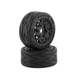 METHOD RC MTD1400 VELOCITER BELTED 1/7 ON ROAD TIRES ON HIVE 17MM HEX WHEELS 2PC