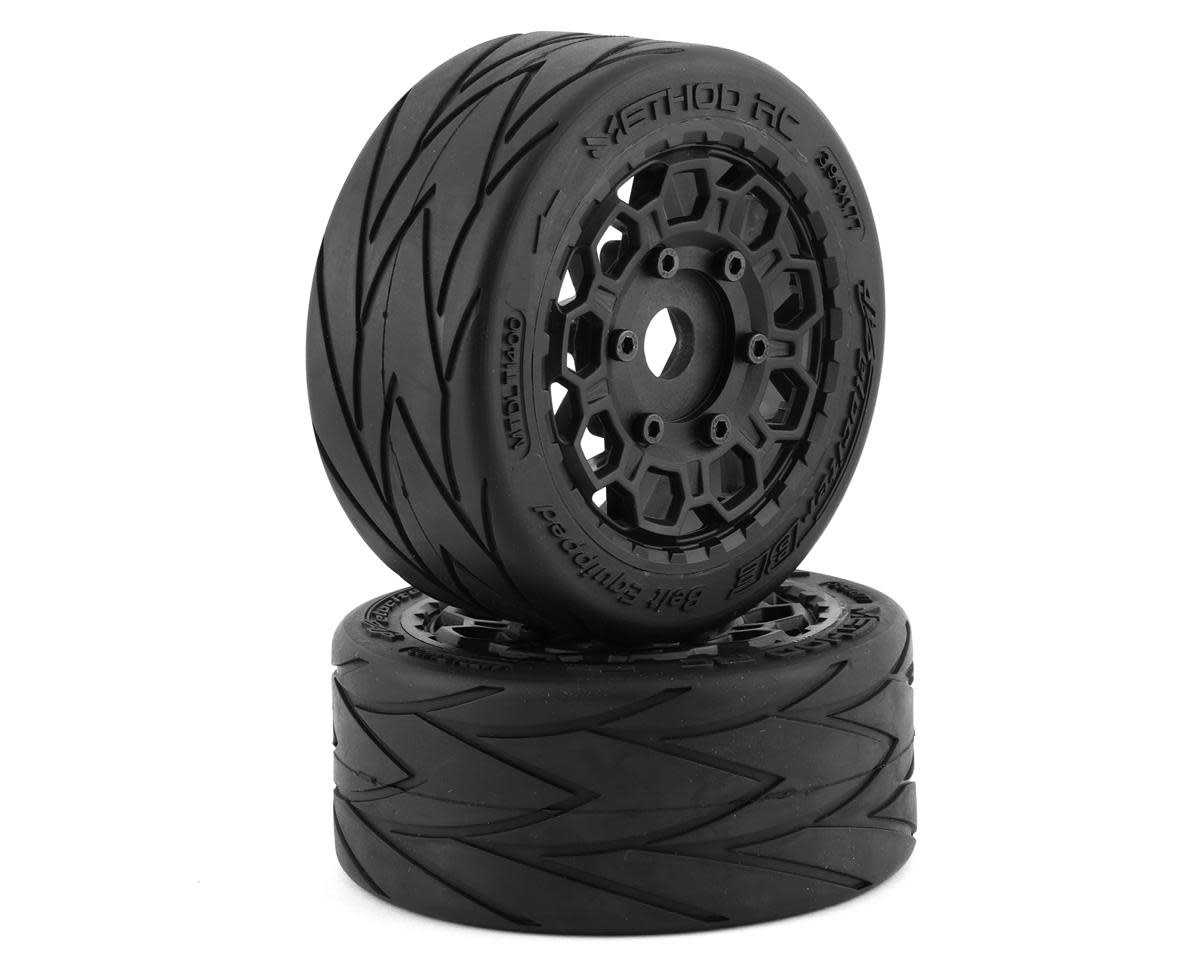 MTD1400 VELOCITER BELTED 1/7 ON ROAD TIRES ON HIVE 17MM HEX WHEELS (2)