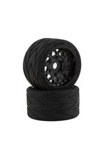 METHOD RC MTD1401 VELOCITER BELTED 1/7 ON-ROAD REAR TIRES ON HIVE 17MM HEX WHEELS (2)