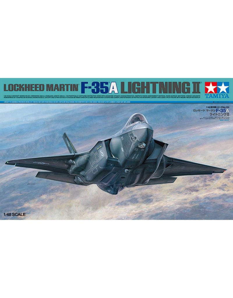TAMIYA TAM61124 1/48 LOCKHEED F-35A LIGHTNING PLASTIC MODEL KIT