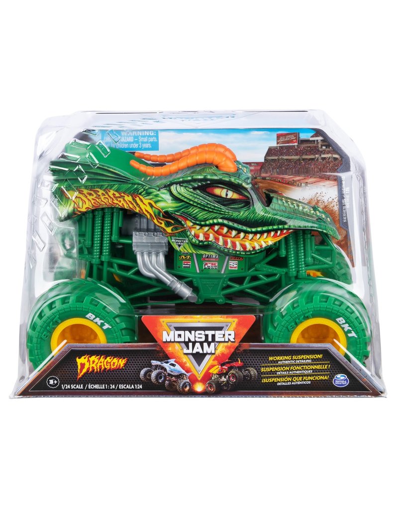  Hot Wheels Monster Jam 1:24 Scale Dragon Vehicle : Toys & Games