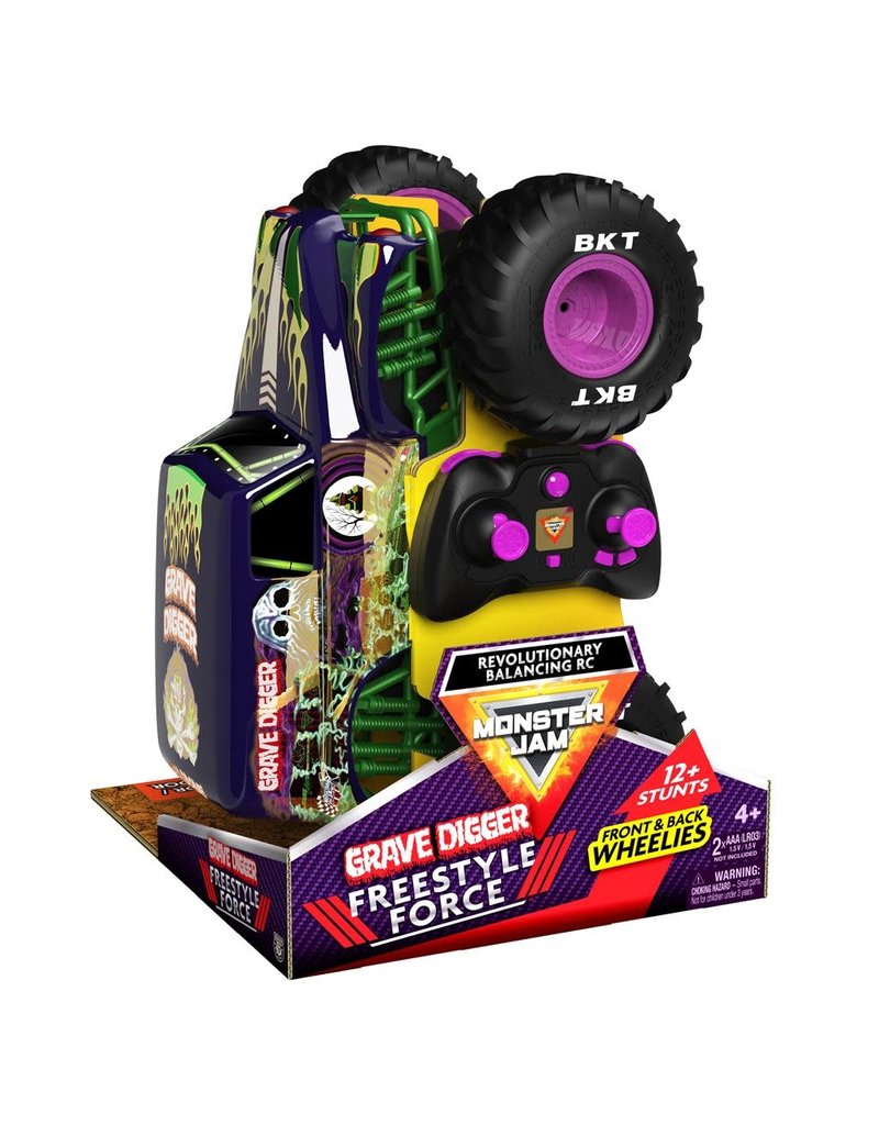 MONSTER JAM SPNM6060365 MONSTER JAM 1/15 SCALE GRAVE DIGGER FREESTYLE FORCE RC
