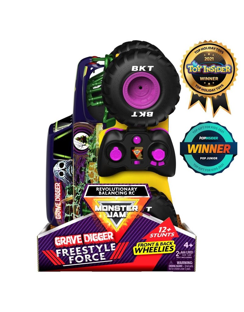 MONSTER JAM SPNM6060365 MONSTER JAM 1/15 SCALE GRAVE DIGGER FREESTYLE FORCE RC
