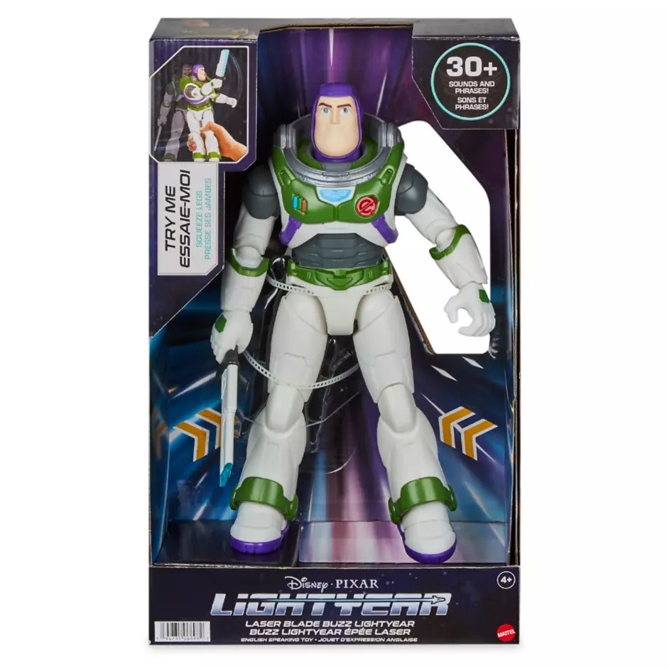 DISNEY LIGTHYEAR - LASER BLADE BUZZ LIGHTYEAR TALKING ACTION FIGURE