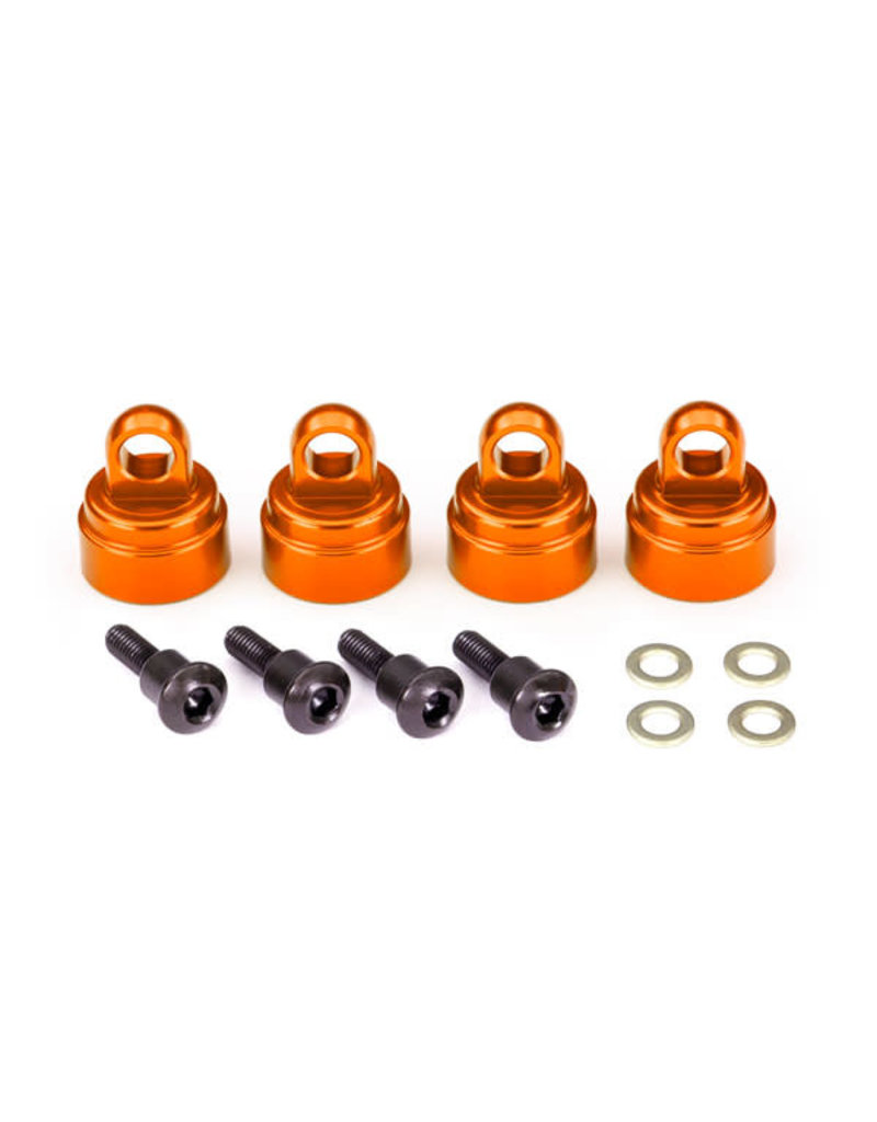 TRAXXAS TRA3767T SHOCK CAPS ULTRA ALUM ORANGE (4)
