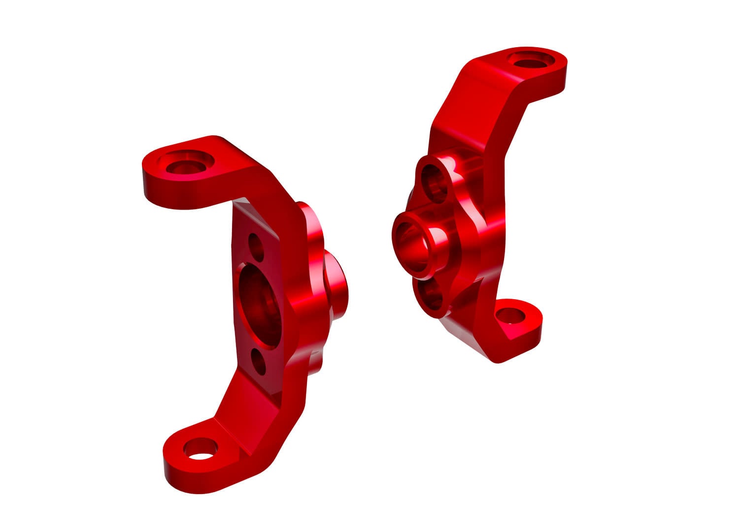 TRA9733-RED CASTER BLOCKS L/R RED