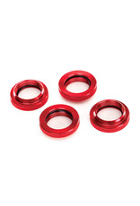 TRAXXAS TRA7767R SPRING RETAINER (ADJUSTER), RED-ANODIZED ALUMINUM, GTX SHOCKS (4) (ASSEMBLED WITH O-RING)