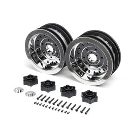 LOSI LOS44005 BOG HOG/KING SLING WHEELS LMT MEGA TRUCK CHROME