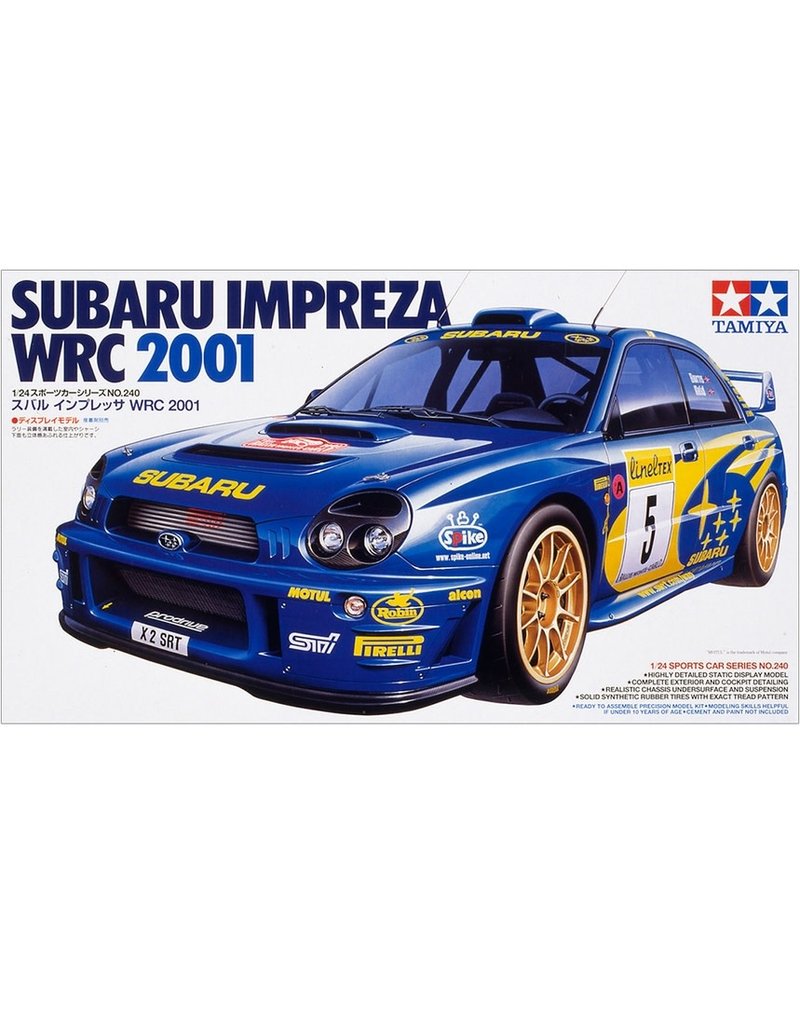 TAMIYA TAM24240 1/24 SUBARU IMPREZA WRC 2001