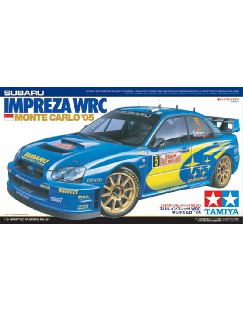 TAMIYA TAM24281 1/24 2005 SUBARU IMPREZA WRC MONTE CARLO PLASTIC MODEL KIT