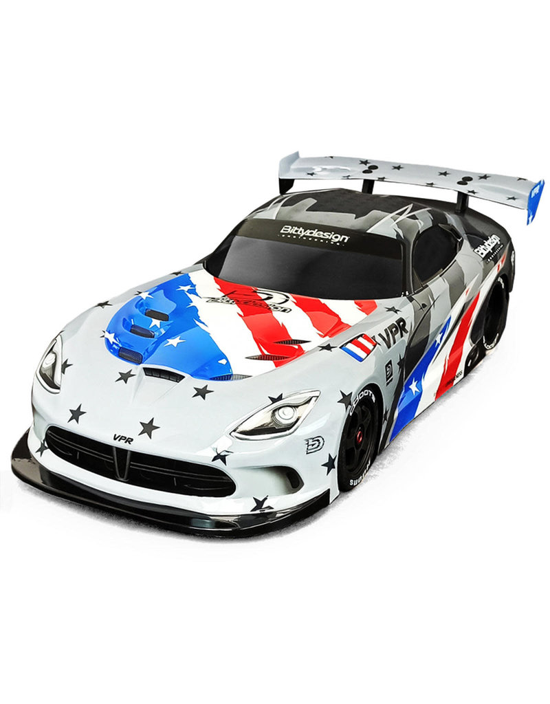 BITTYDESIGN BDYGT7-VPR 1/7 SUPERCAR BODY (ARRMA FELONY): CLEAR