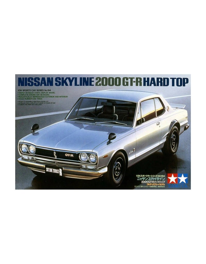 TAMIYA TAM24194 1/24 NISSAN SKYLINE 2000 GT-R PLASTIC MODEL KIT