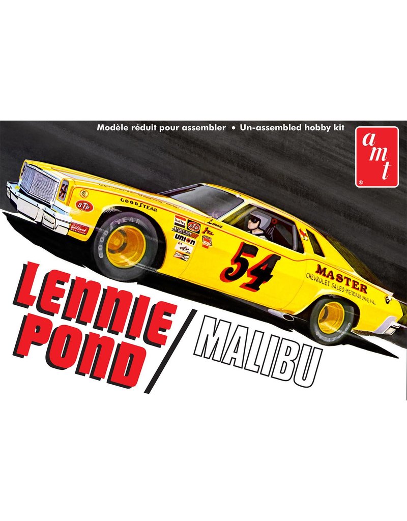 AMT AMT1352 LENNIE POND CHEVY MALIBU STOCK PLASTIC MODEL KIT