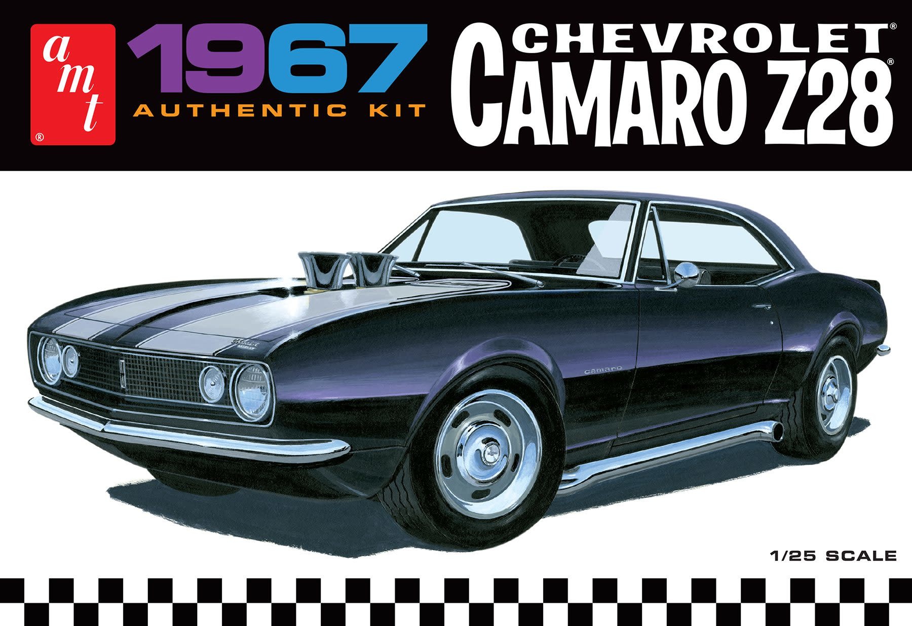 AMT1309 1/25 1967 CHEVY CAMARO Z28 PLASTIC MODEL KIT