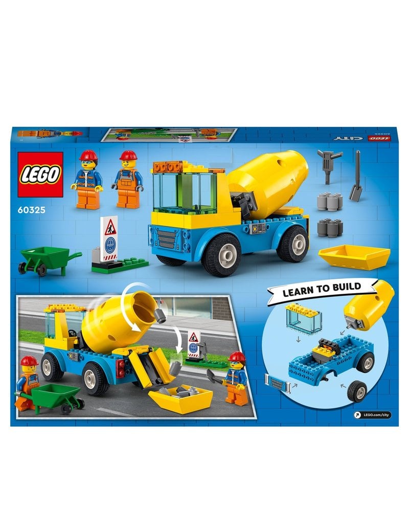 LEGO LEGO 60325 CITY CEMENT MIXER TRUCK