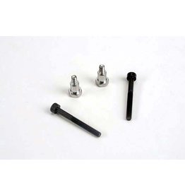 TRAXXAS TRA3742 SHOULDER SCREWS, STEERING BELLCRANKS (3X30MM CAP-HEAD MACHINE) (2)/ DRAGLINK SHOULDER SCREWS (CHROME) (2)