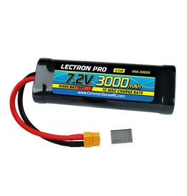 LECTRON PRO LECTRON PRO 7.2V NIMH 3000MAH FLAT BATTERY: XT60 W/ TRAXXAS