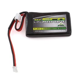 ECOPOWER ECP-4015 2S LIPO 7.4V 450MAH 30C BATTERY: PH2.0 (AXIAL SCX24)