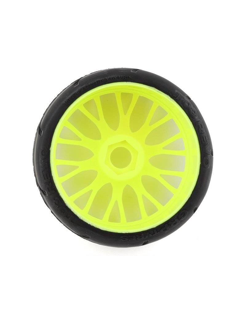 GRP GTJ03-XB3 1:8 Scale GT RC Tires - Soft White Rubber With 20 Spoke Hard Rim