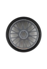 GRP TYRES GRPGTK04-XM4 1/8 GT SLICK BELTED W/ FLEX WHEEL XM4 (SOFT MEDIUM) TIRES: GREY (2)