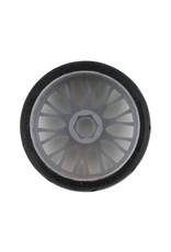 GRP TYRES GRPGTK03-XM7 1/8 GT THREADED BELTED W/ FLEX WHEEL XM7 (MEDIUM HARD) TIRES: GREY (2)