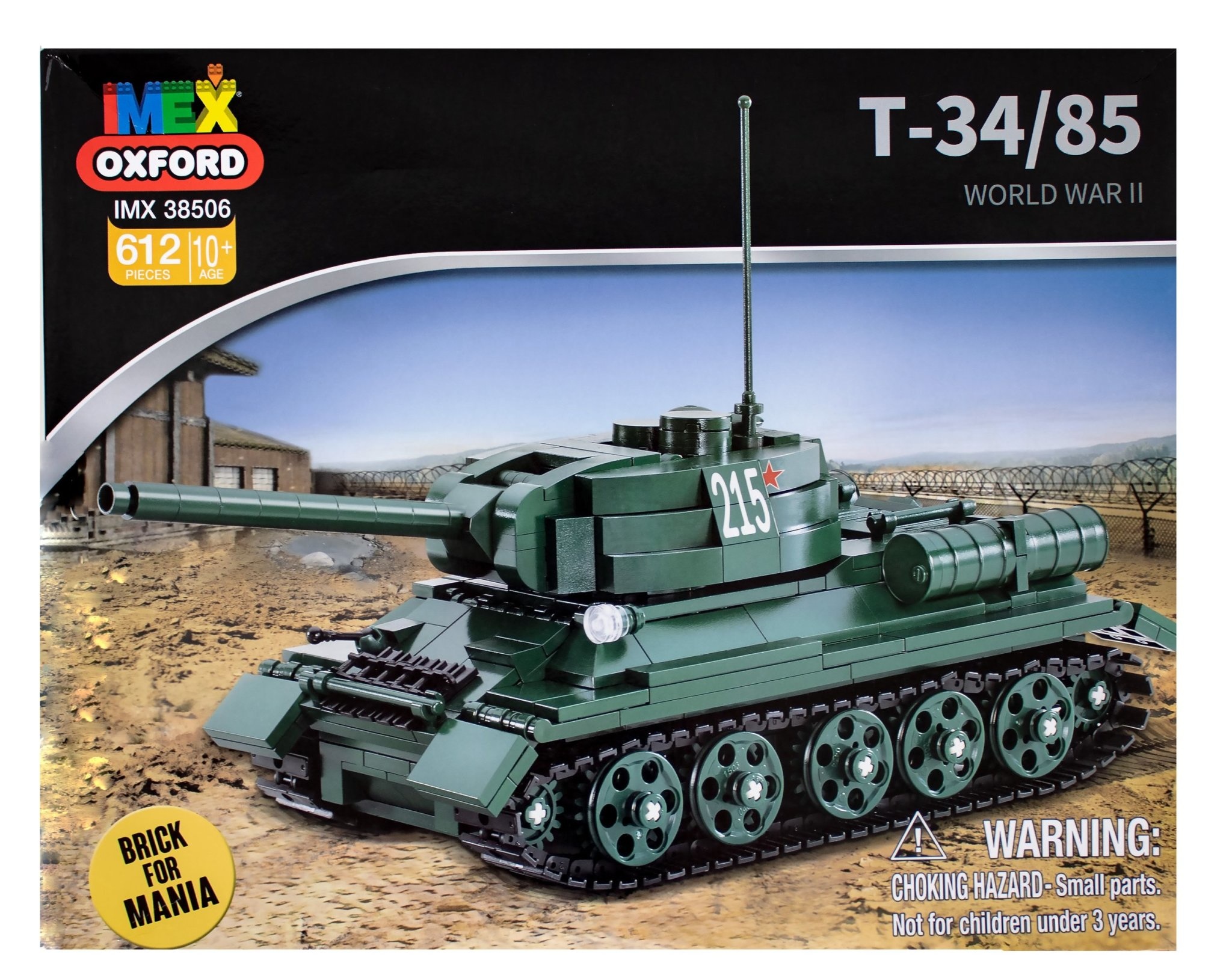 IMX38506 T34/85 RUSSIAN TANK 612 PCS 4 PACK MASTER
