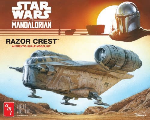 AMT1273 1/72 STAR WARS MANDALORIAN RAZOR CREST PLASTIC MODEL KIT