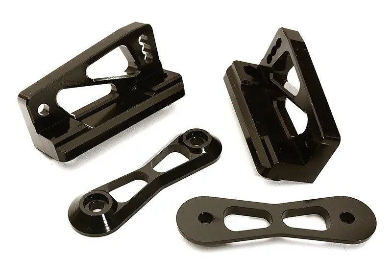 INTC28853BLACK BILLET MACHINED REAR WING MOUNT UPPER BRACKET FOR LOSI DESERT BUGGY XL-E