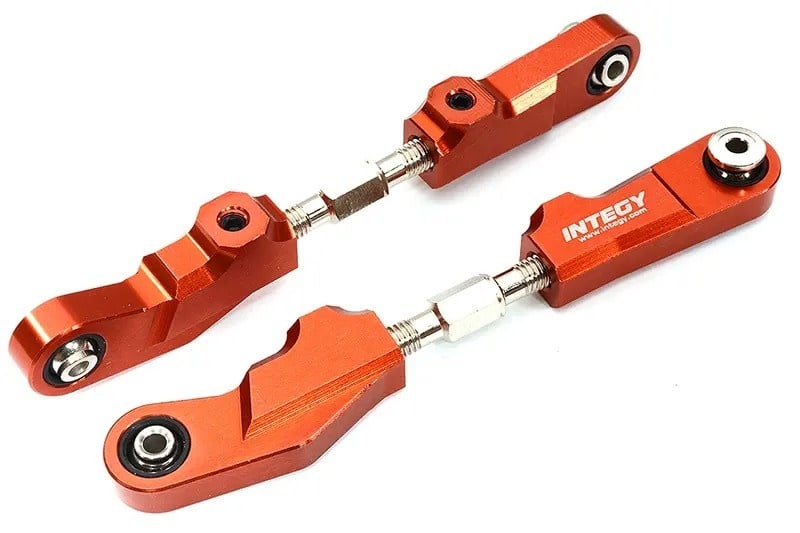 INTC32005RED BILLET MACHINED REAR UPPER LINKAGE SET FOR 1/7 ARRMA ON ROAD